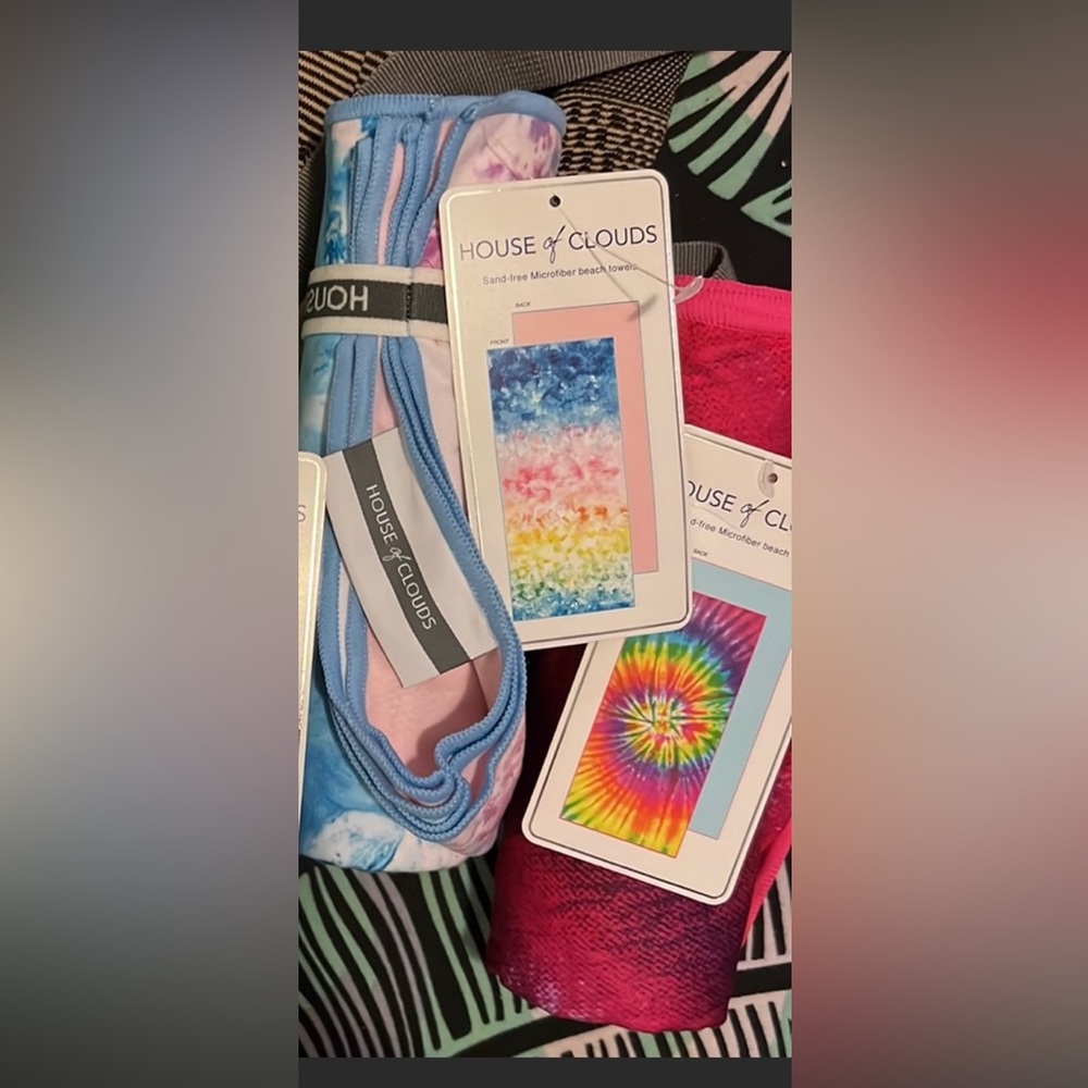 2/$35 - House of Clouds sand free beach towels